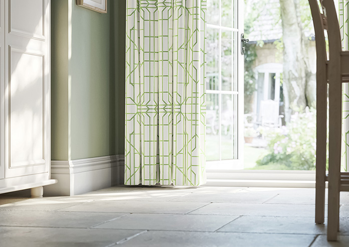 Bamboo Candy, Green White - Made To Measure Curtains - Image 5